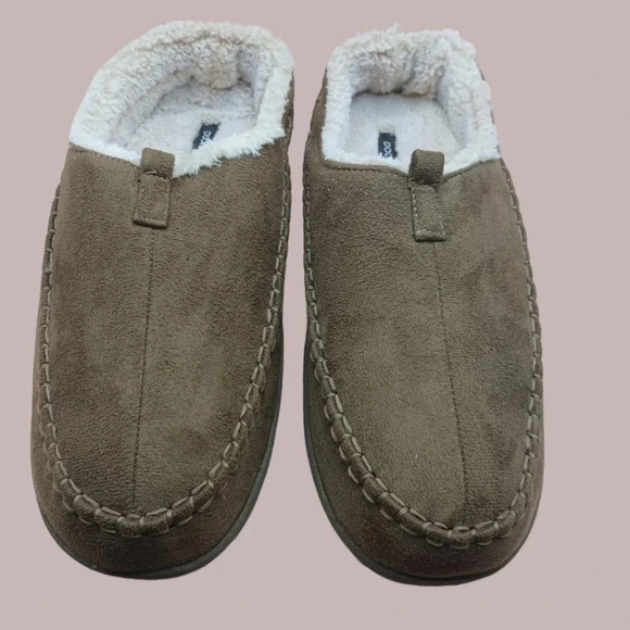 Dockers mens slippers with memory foam size XL beige - Picture 1 of 12